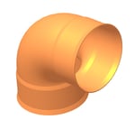 Codo 87,5° PVC H-H DN160